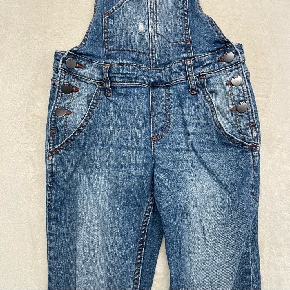 Gap kids girls overalls size medium cute distressing - Picture 7 of 10